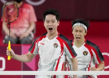Luapan Ekpresi Kevin/Marcus Usai Memastikan ke Perempatfinal Olimpiade Tokyo