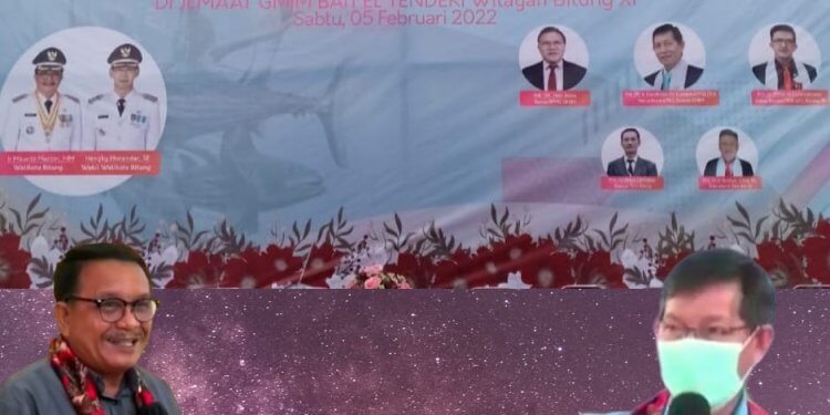 Pnt Maurits Mantiri dan Pnt Vicki Lumentut saat Penjabaran Program PKB di Bait'el Tendeki