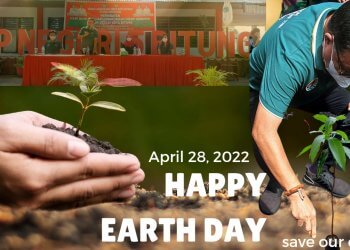 Walikota Bitung Ir. Maurits Mantiri, MM di hari Bumi