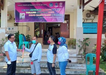 Walikota Bitung Ir Maurits Mantiri, MM di Coffee Morning Dinas Perpustakaan