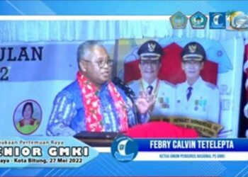 Febry Tetelepta, M.H di Kegiatan PNPS GMKI Bitung