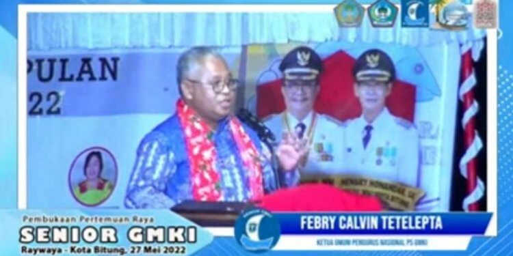 Febry Tetelepta, M.H di Kegiatan PNPS GMKI Bitung