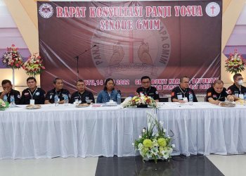 Rapat Konsultasi Panji Yosua Sinode GMIM di GMIM Bukit Karmel Batu Kota Wilayah Manado barat Daya