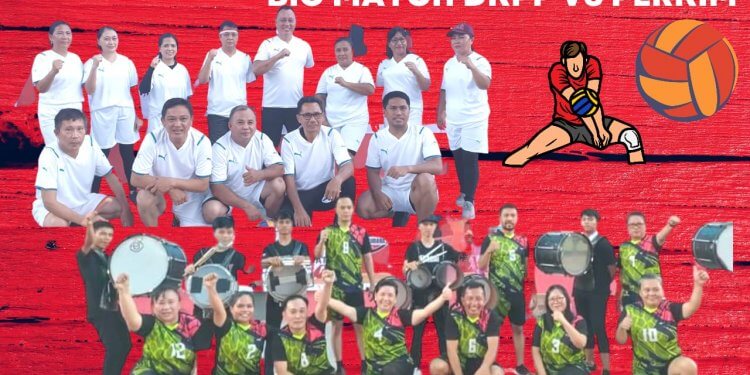 Big Match Volly Ball DKPP (Putih) Vs Perkim (Hijau)