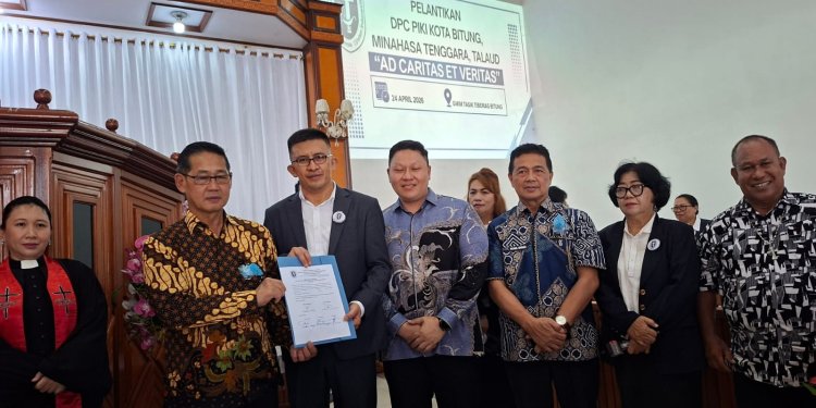 Hadiri Pelantikan DPC PIKI Kota Bitung, Hengkie Honandar Berharap PIKI Berkontribusi Dalam Mewujudkan Visi Harmonisasi Menuju Bitung Maju